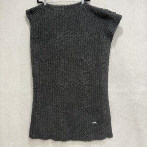 Barefoot Dreams CozyChic Gray Throw Blanket Plush Soft Knit Bed Sofa Warm Cozy